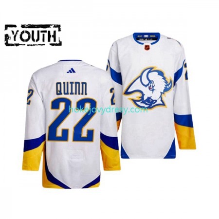Dětské Hokejový Dres Buffalo Sabres JACK QUINN 22 Adidas 2022-2023 Reverse Retro Bílý Authentic